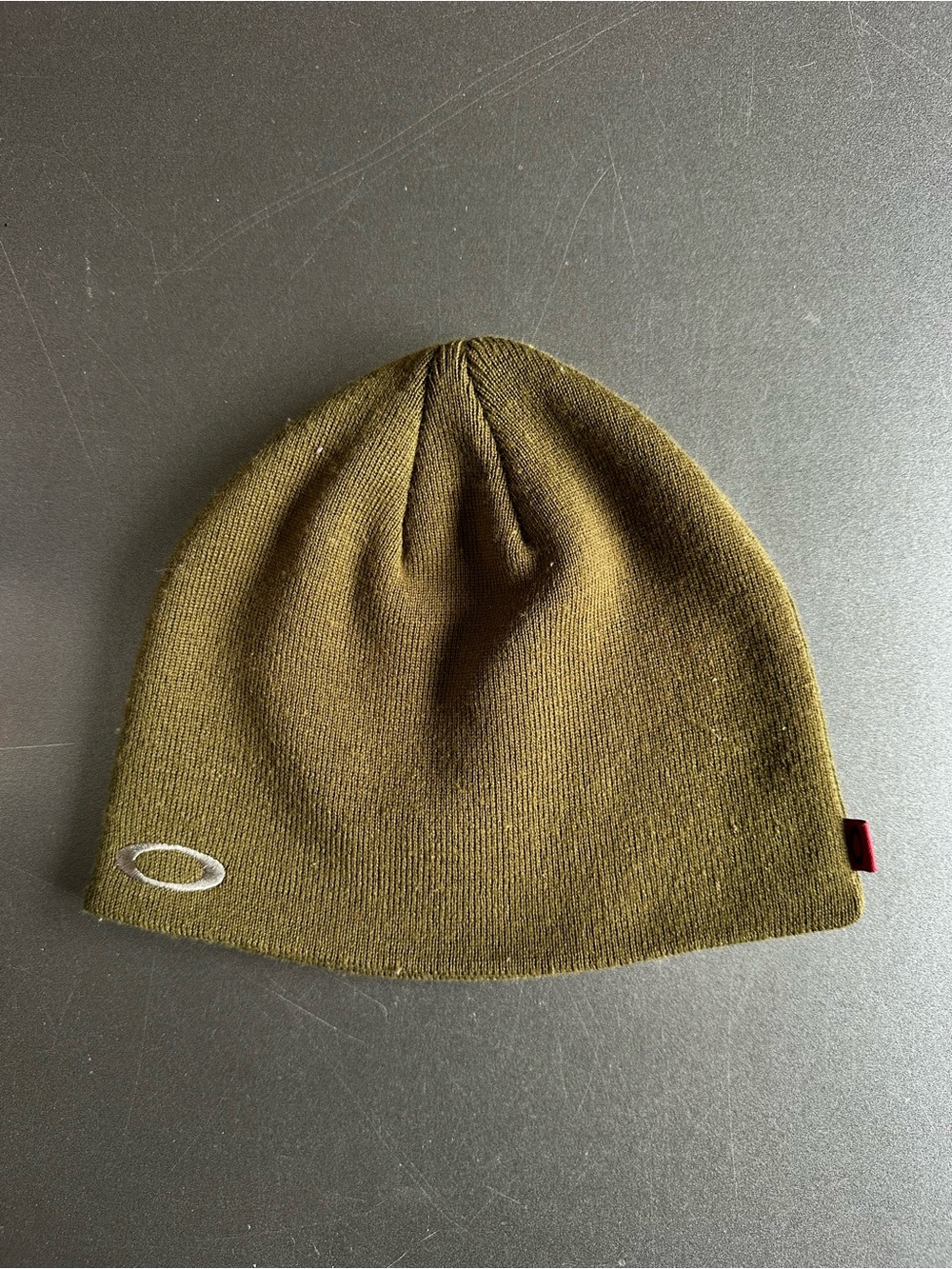Vintage Oakley Olive Knit Skull Cap Beanie